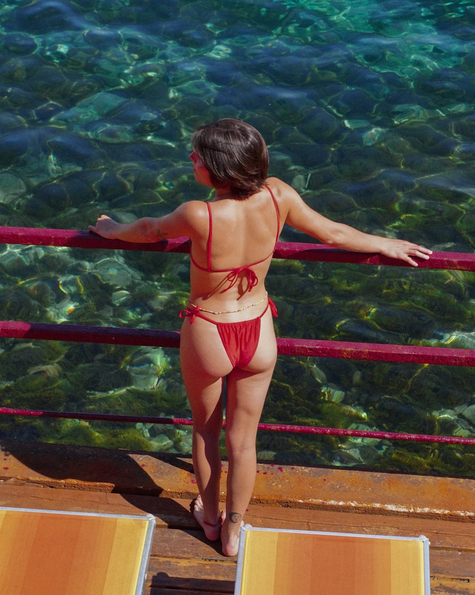 Tanga maillot Olivia | Rouge - Image 10
